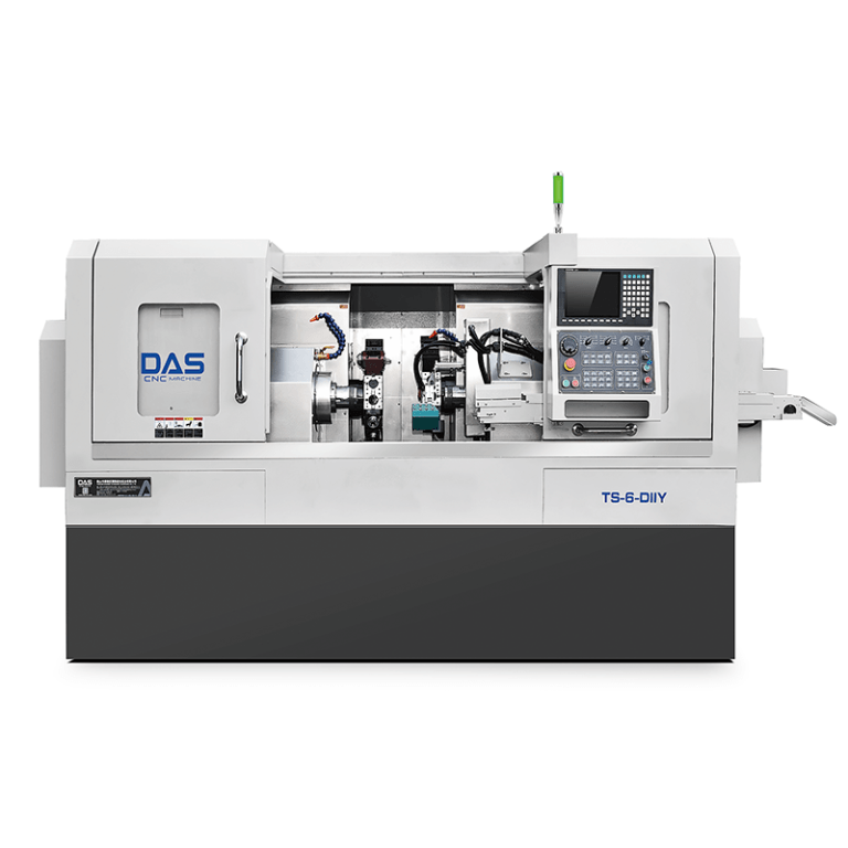 DAS Dual Spindle 6 Inch Twin Power Turret CNC Lathe Machine