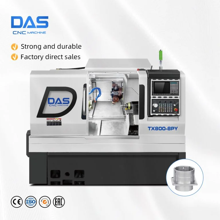 DAS TX800-8PY Y Axis Power Turret CNC Lathe With Tailstock