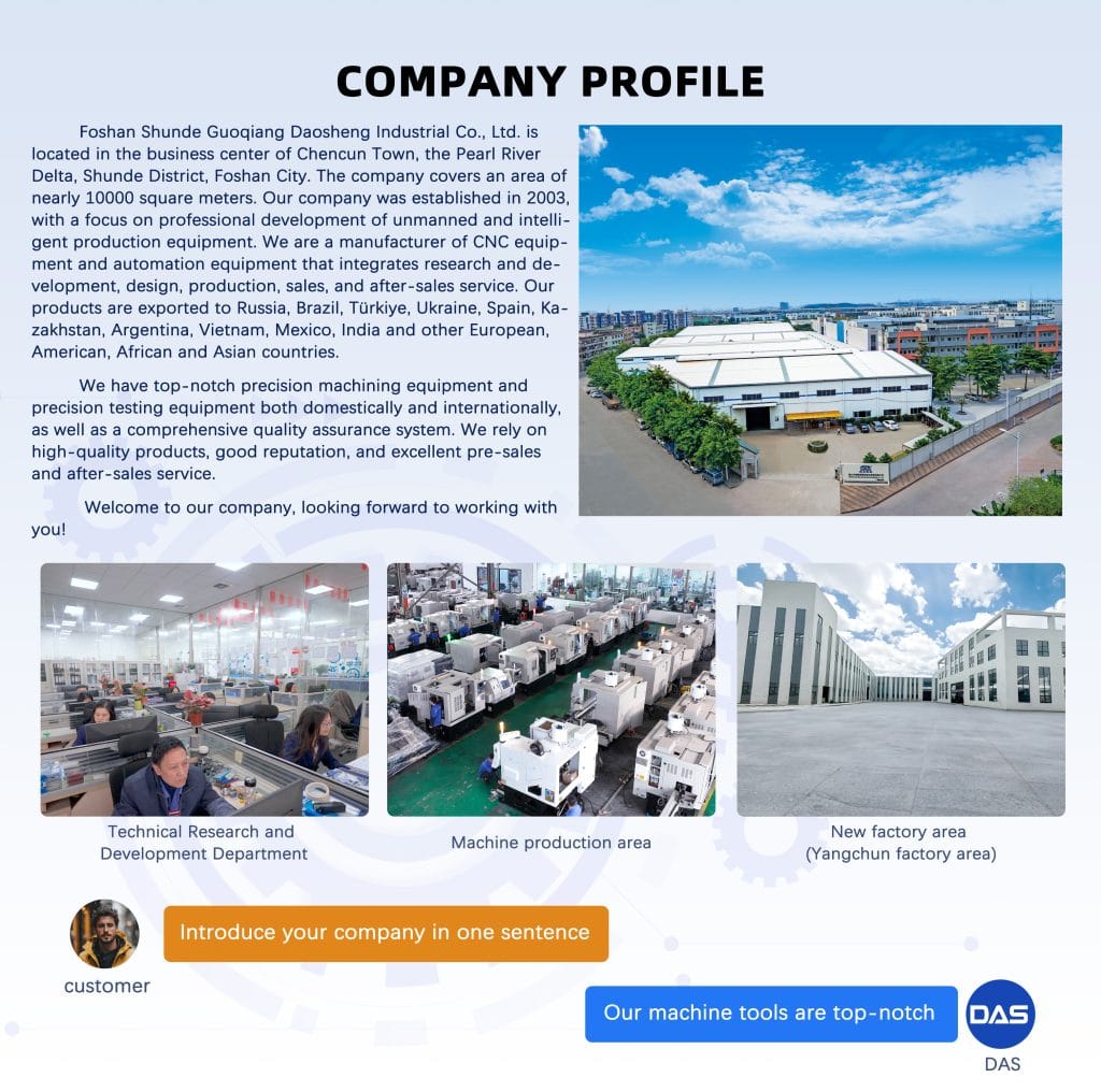 DAS cnc machine company introduction